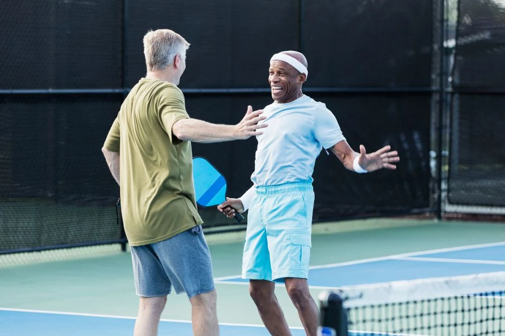 Seniors Playing Pickleball, California Central Coast