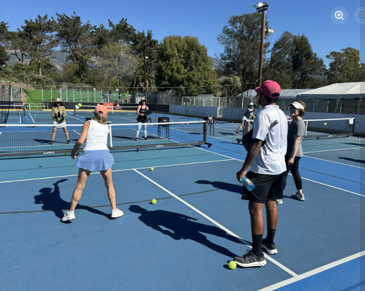 Pickleball courts at Dynamite Pickleball @ Earl Warren Showgrounds in Santa Barbara