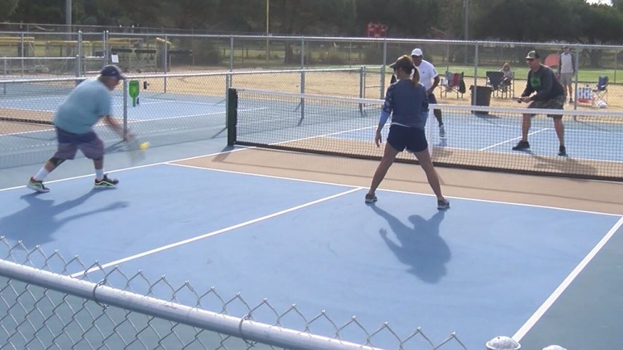 Pickleball courts at Minami Community Center in Santa Maria