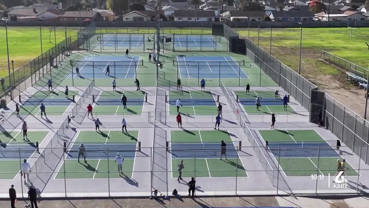 Pickleball courts at Ryon Memorial Park in Lompoc