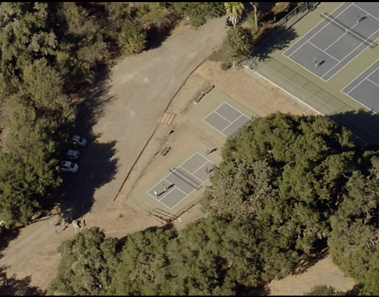 Pickleball courts at Hans Christian Andersen Park in Solvang